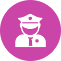 Mmedewerkers op locatie Persoon in uniform